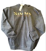 Simms Logo Charcoal Heather Hoody