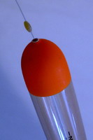 bobber stop rigged at the top of a drennan piker crystal slip float