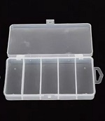CAC six slot clear organizer