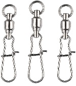 CAC Ball Bearing Duo Lock Snap Stainless Steel Swivels 