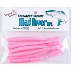 3" worm shrimp pink