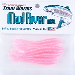 Trout Worm Pink Pearl