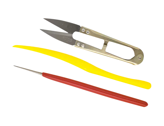 CRB Thread Tool Combo Kit includes burnishing tool clippers and thread pick